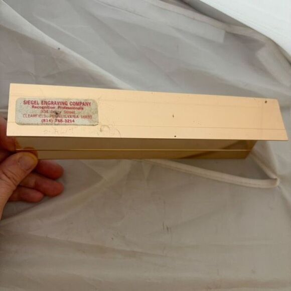 Desk Name Plate 8” Rose Gold Color - Picture 3 of 4